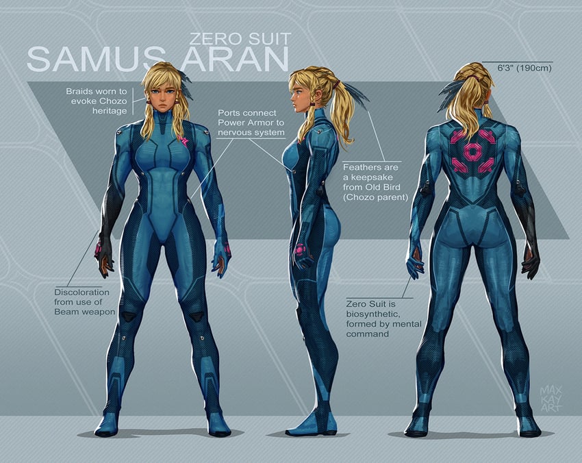 samus aran (metroid and 1 more) drawn by max_kay