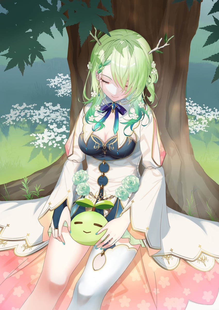 ceres fauna and sapling (hololive and 1 more) drawn by 728351_alex