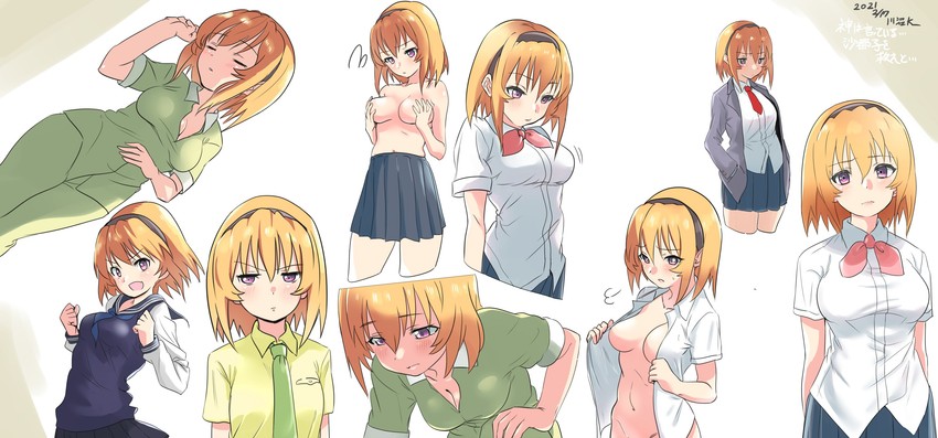 houjou satoko (higurashi no naku koro ni and 1 more) drawn by onuma_kuma