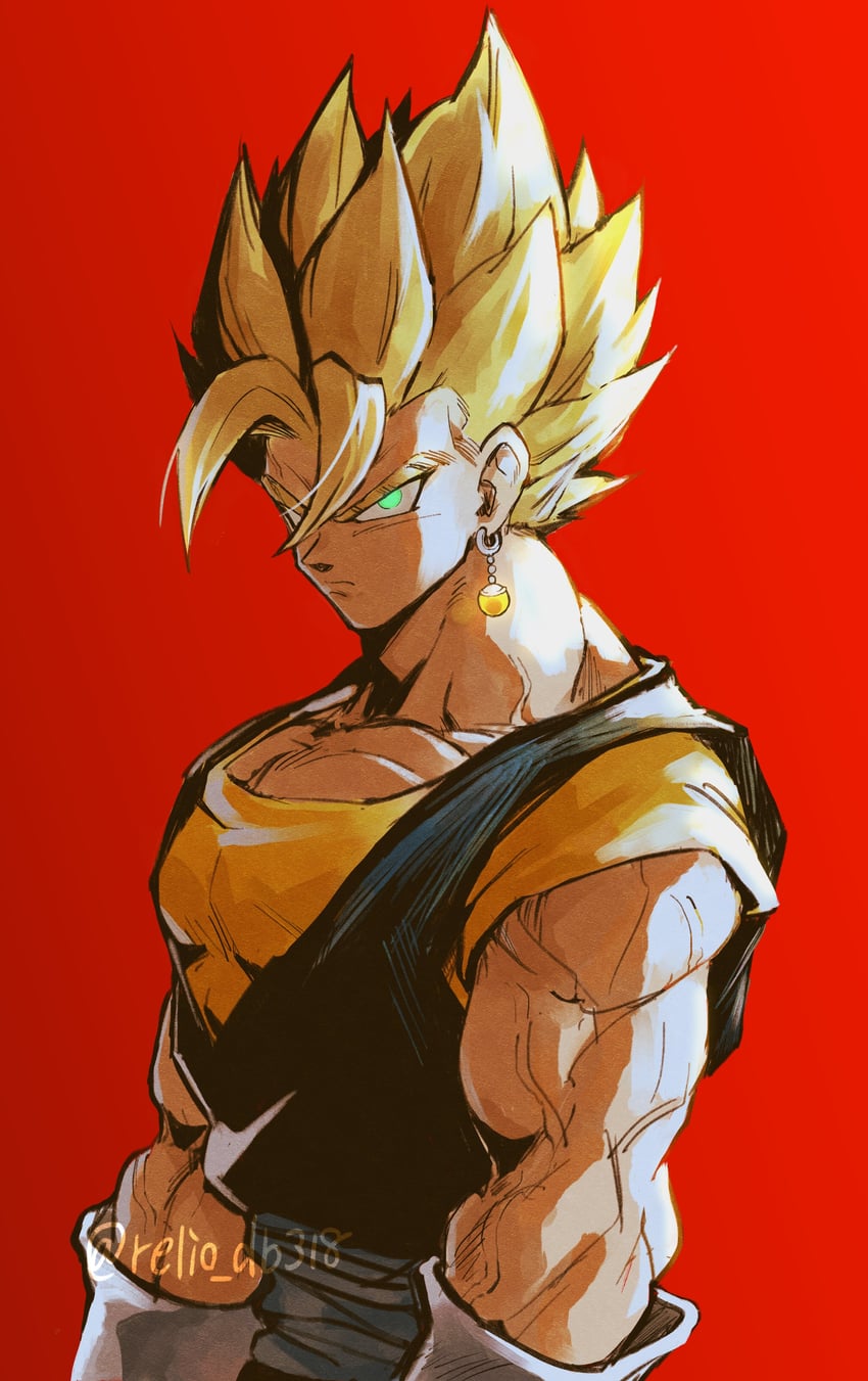 vegetto (dragon ball and 1 more) drawn by relio_db318