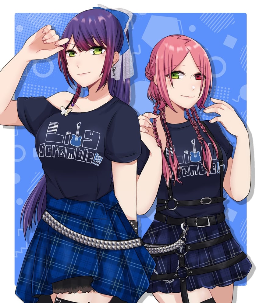 funada kiito and shiba tomoshibi (assault lily) drawn by nigari_(ngari_0115)