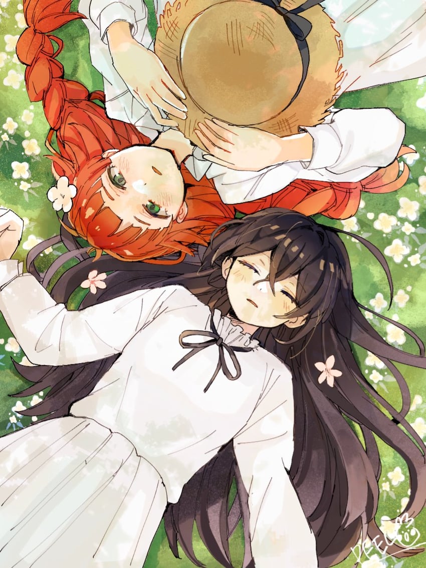 izumi kyouka and lucy maud montgomery (bungou stray dogs) drawn by peel_(kotorippu4nya54)