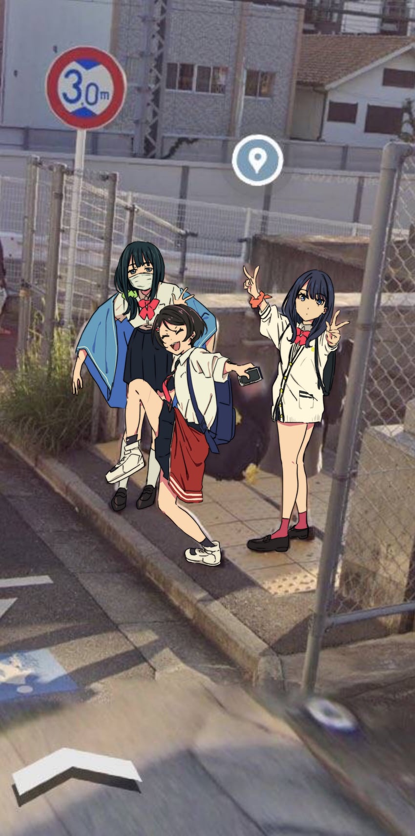 takarada rikka, hassu, and namiko (gridman universe and 1 more) drawn by hatsukoizoe