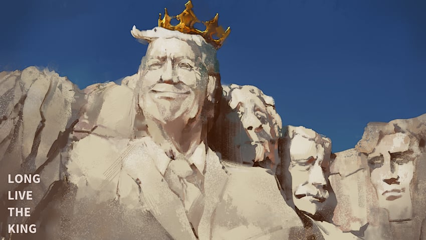 donald trump, abraham lincoln, theodore roosevelt, and thomas jefferson (real life) drawn by meltymap