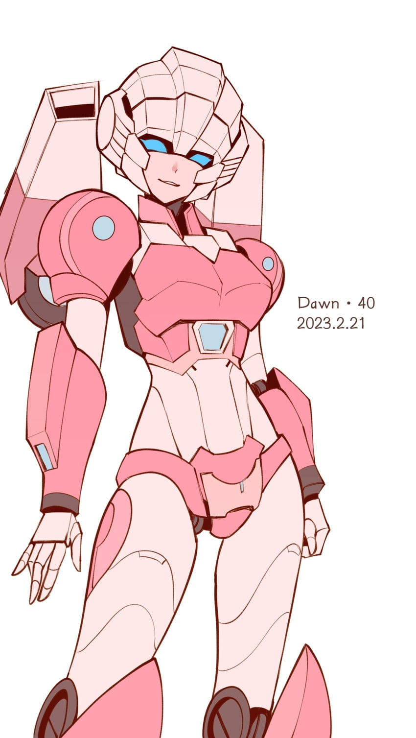 arcee and flame toys arcee (transformers and 1 more) drawn by azuredawn40