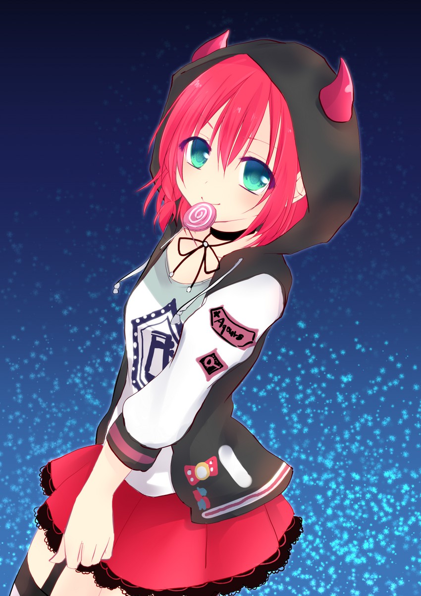kurosawa ruby (love live! and 2 more) drawn by oekaki996