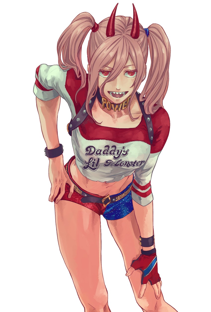 power and harley quinn (chainsaw man and 2 more) drawn by fuse_(2sau3)