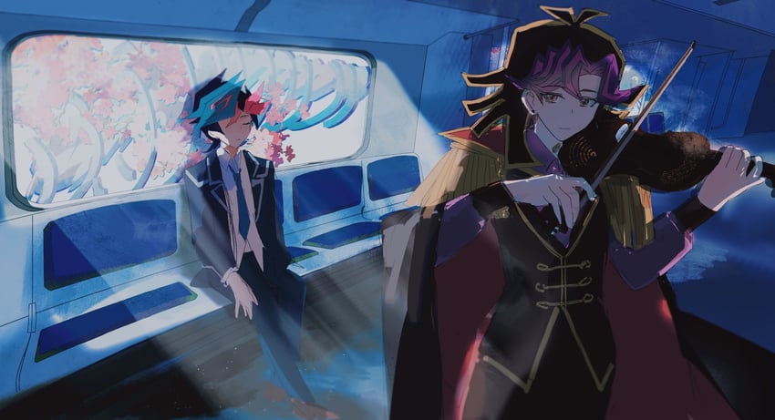 fujiki yusaku and ai (yu-gi-oh! and 1 more) drawn by screen0624
