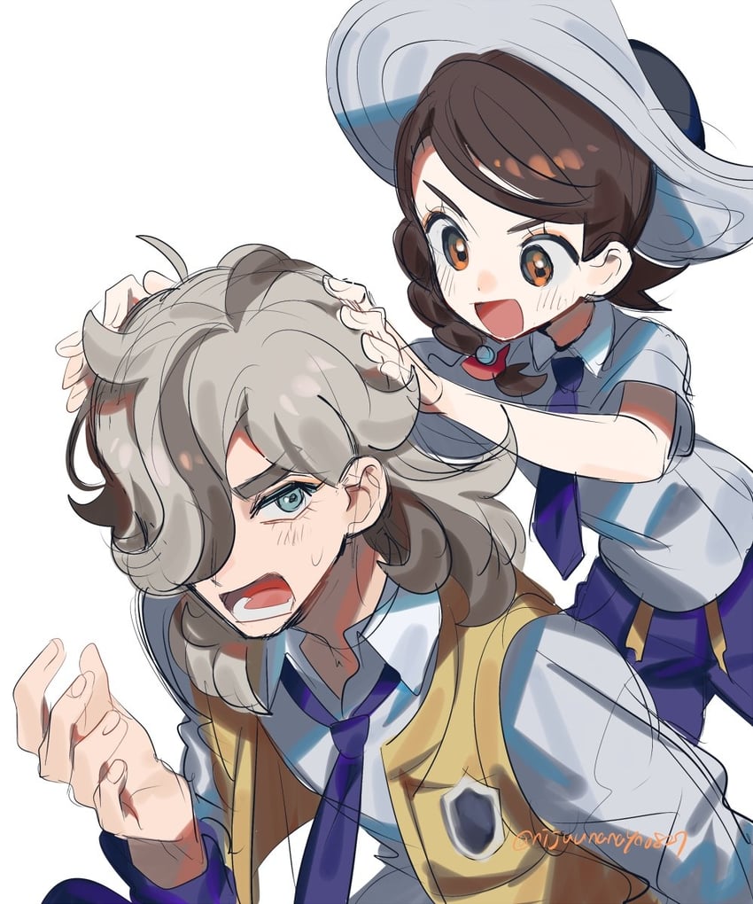 juliana and arven (pokemon and 1 more) drawn by ninahachi