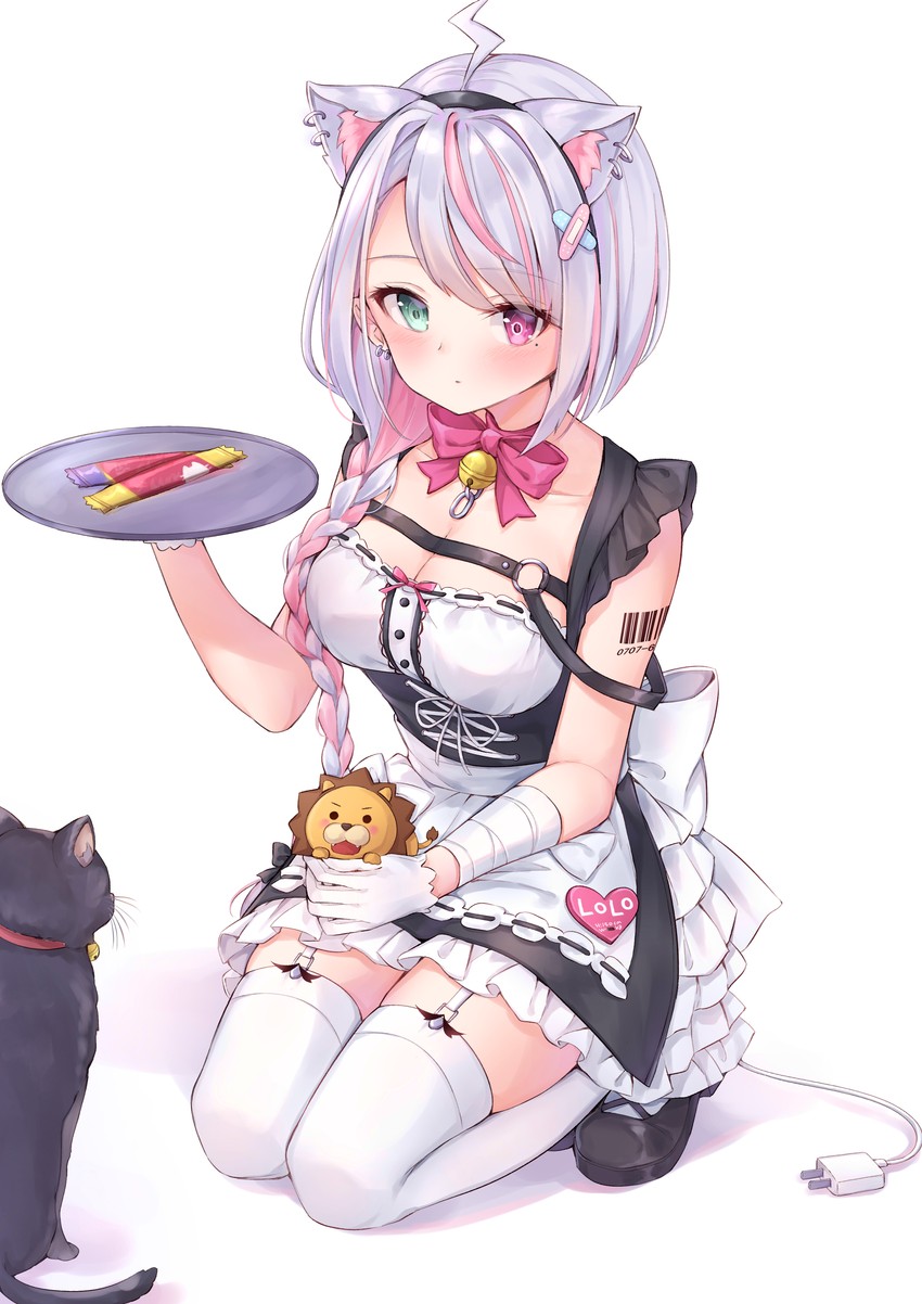 kon and lolo (indie virtual youtuber and 1 more) drawn by poe_(528yuzunon)