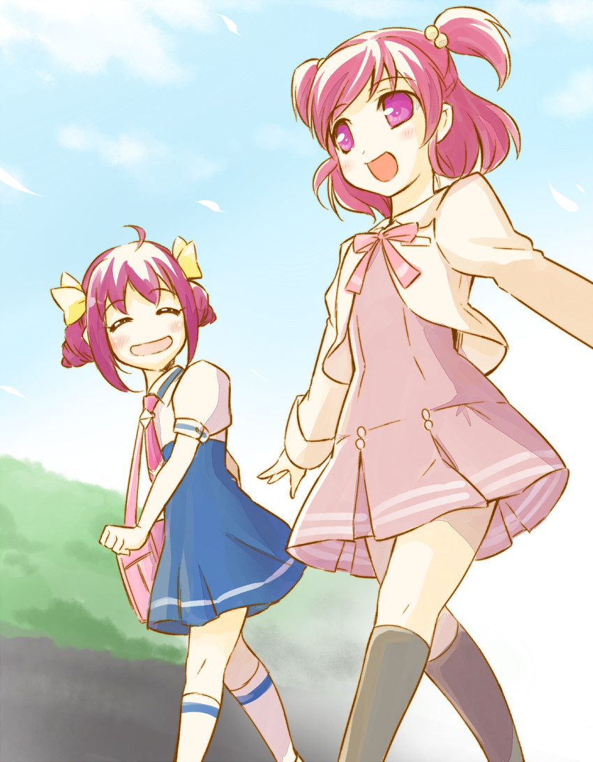 hoshizora miyuki and yumehara nozomi (precure and 2 more) drawn by arakawa_tarou