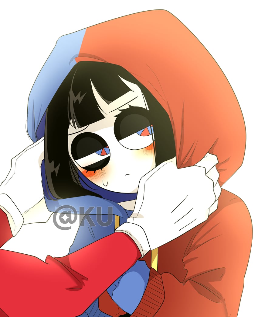 pomni and caine (the amazing digital circus) drawn by kuanime