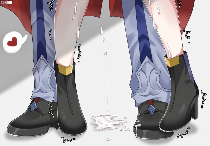 trailblazer, stelle, and blade (honkai and 1 more) drawn by ririn_255