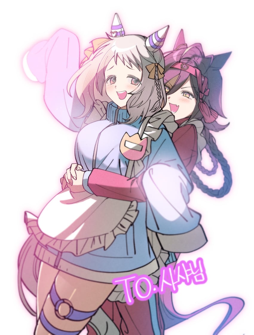 hishi miracle and no reason (umamusume) drawn by uma_ozisan