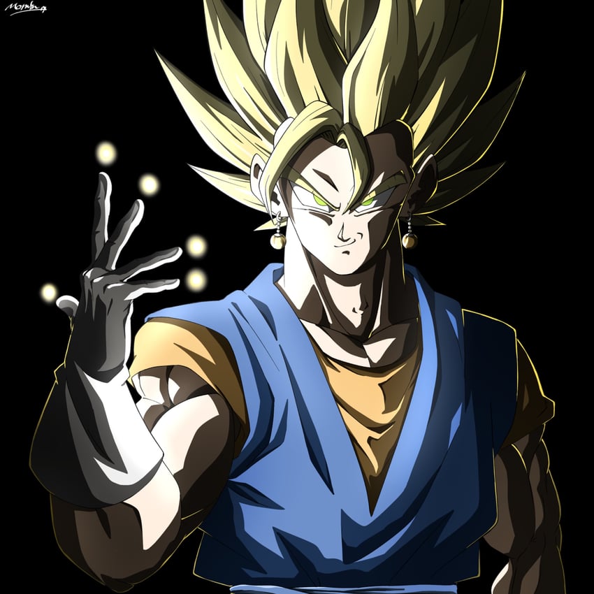 vegetto (dragon ball and 1 more) drawn by momin_3180