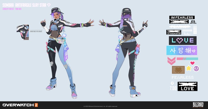 sombra and slay star sombra (overwatch and 1 more) drawn by tinadraw