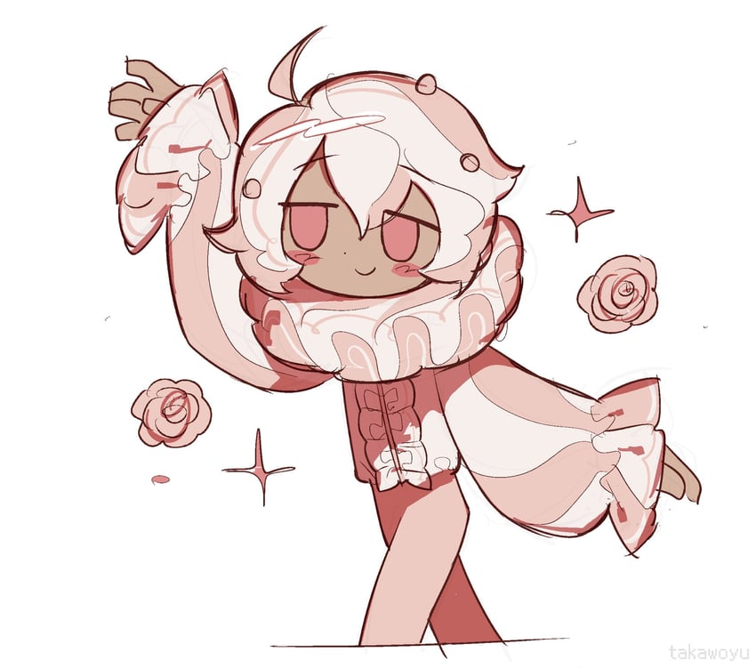whipped cream cookie (cookie run and 1 more) drawn by takawoyu