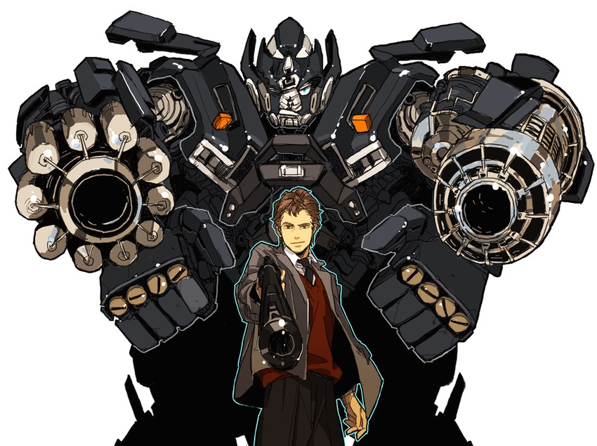 ironhide, clint eastwood, and harry callahan (transformers and 1 more) drawn by wai_(chaos)