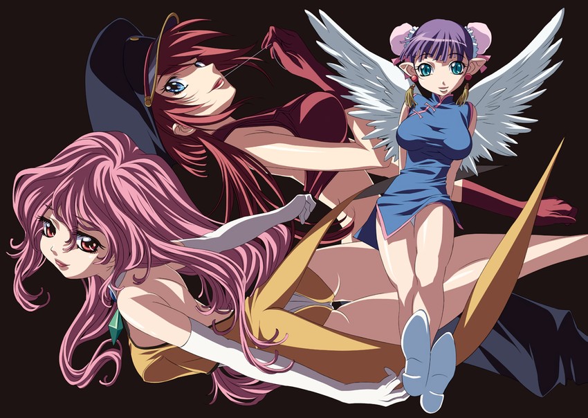 chocolate misu, tira misu, and daughter (bakuretsu hunters) drawn by gotou_keiji