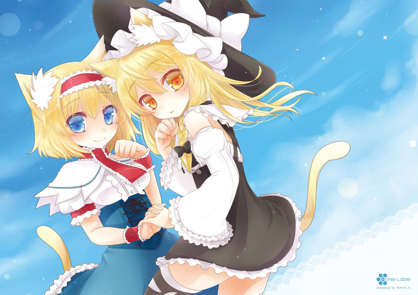 kirisame marisa and alice margatroid (touhou) drawn by 515m