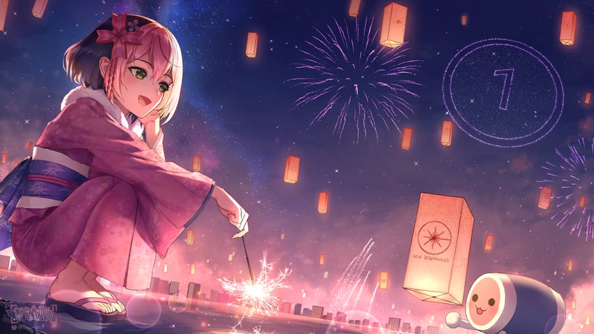 pippi and wada don (osu! and 1 more) drawn by dreamxiety