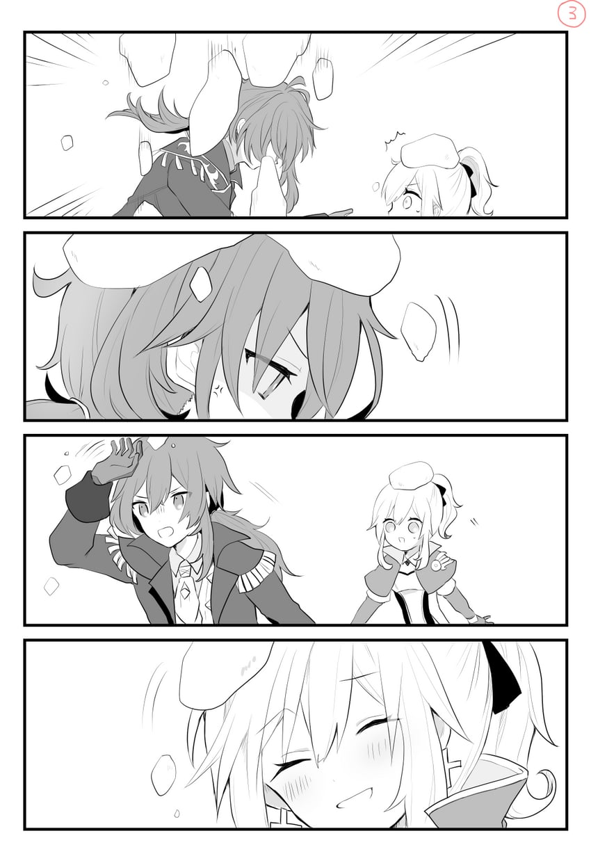 jean and diluc (genshin impact) drawn by yae_(yae_ringo)