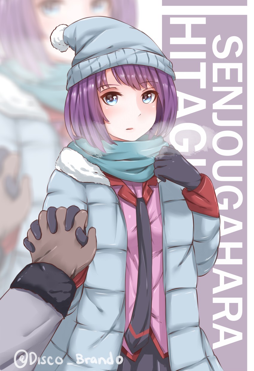 senjougahara hitagi (monogatari and 1 more) drawn by disco_brando