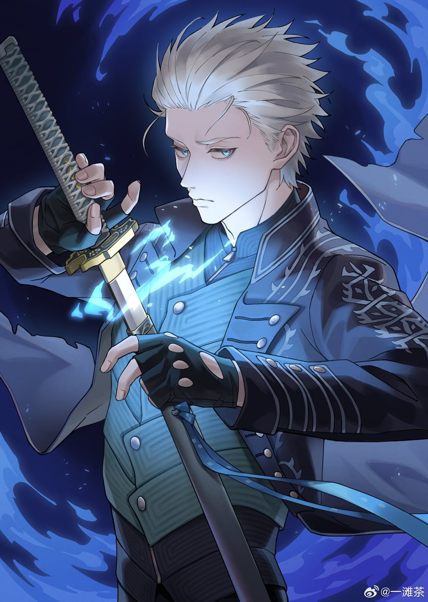 vergil (devil may cry and 1 more) drawn by weibo_3893749281