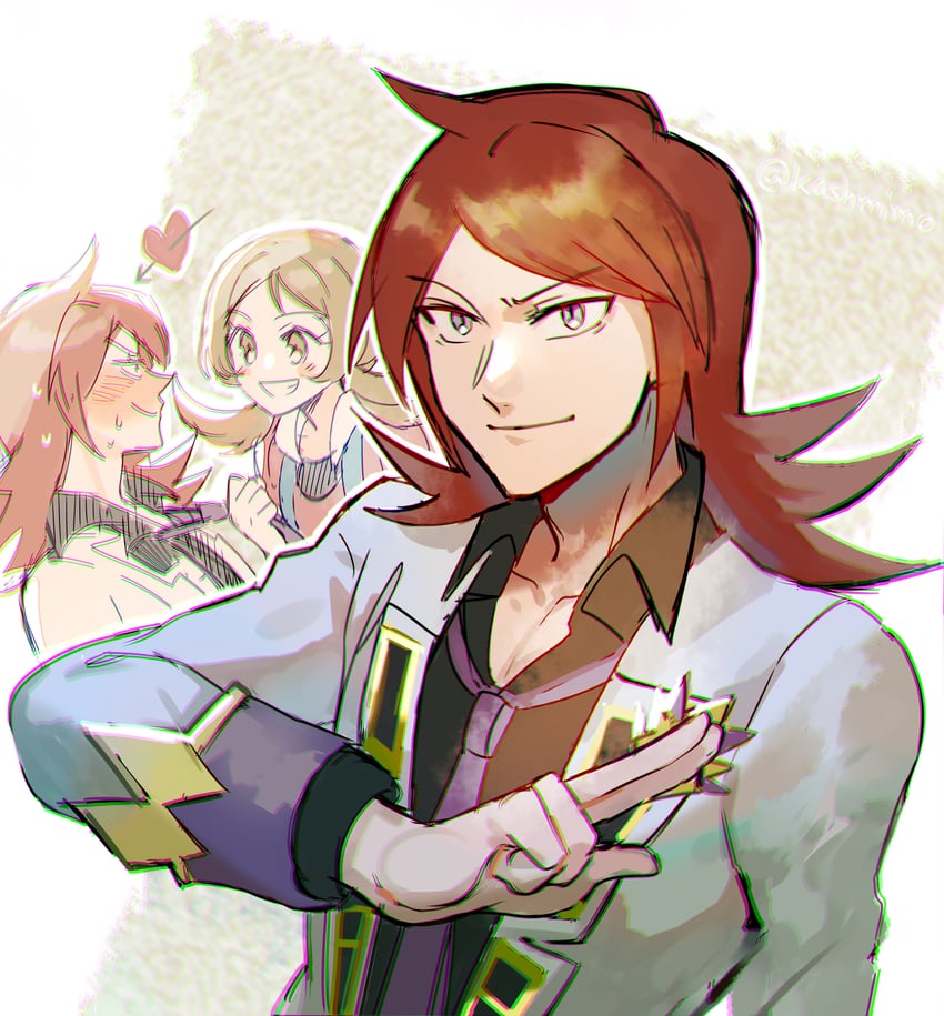 lyra and silver (pokemon and 2 more) drawn by kash-phia