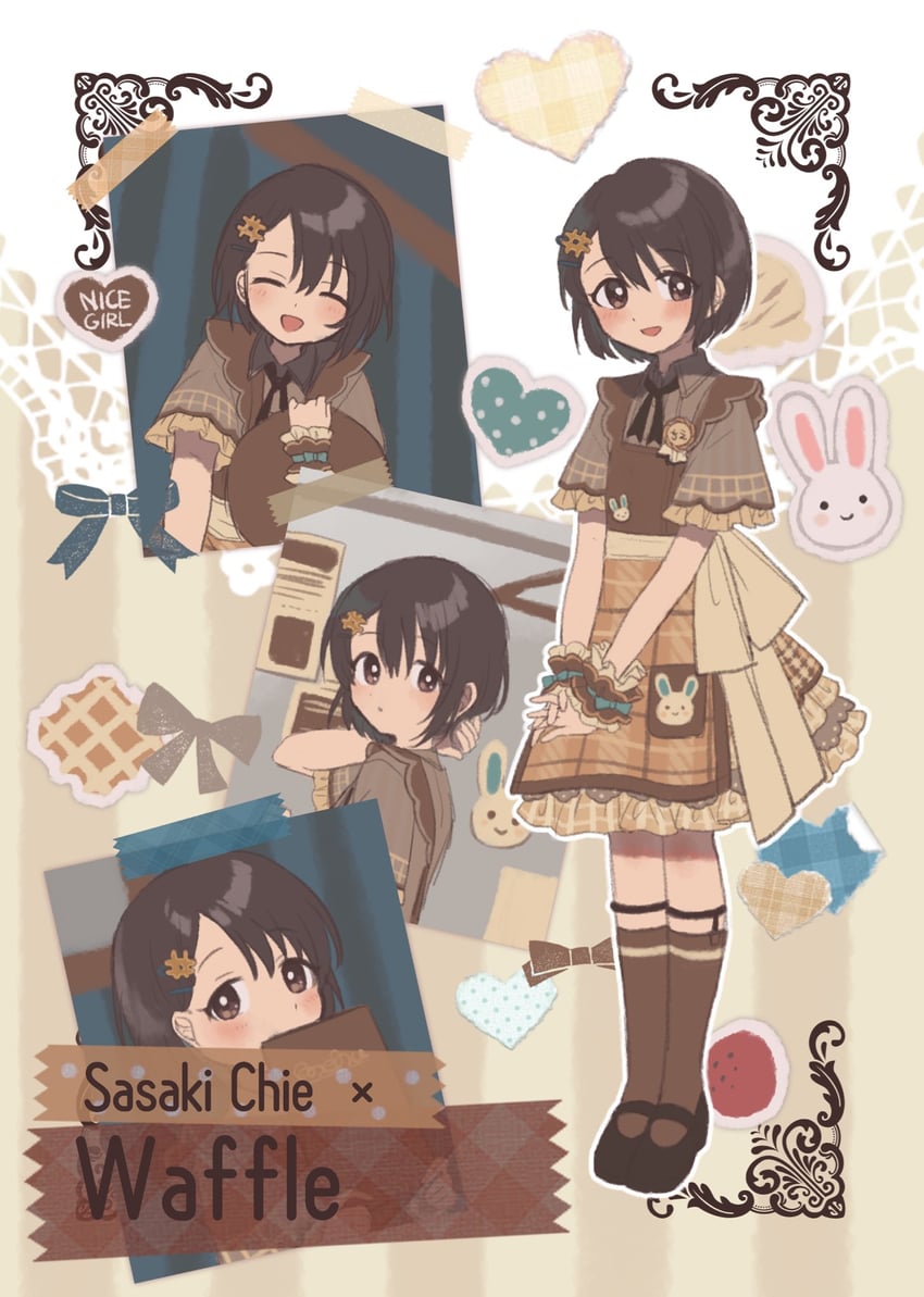 sasaki chie (idolmaster and 1 more) drawn by monakocoa