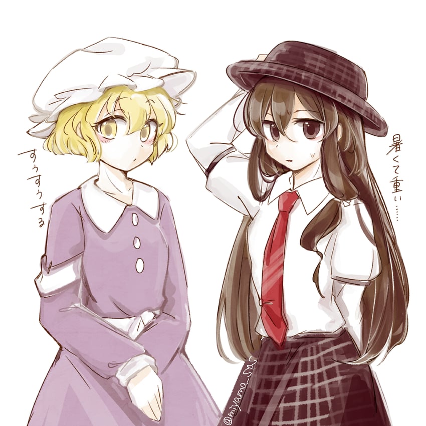 usami renko and maribel hearn (touhou and 1 more) drawn by tama_(hiroshige_36)