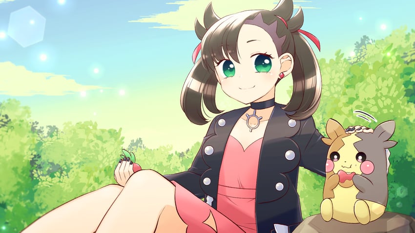 marnie and morpeko (pokemon and 1 more) drawn by mikona_honey
