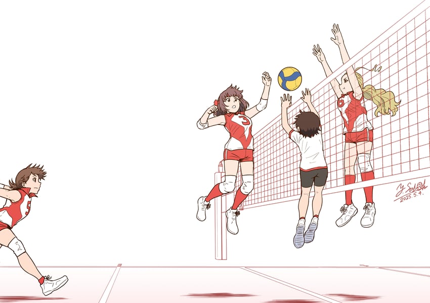 kondou taeko, isobe noriko, sasaki akebi, and kawanishi shinobu (girls und panzer) drawn by satou_yasu