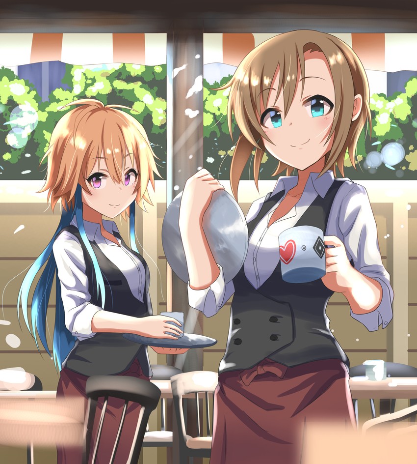 ninomiya asuka and tada riina (idolmaster and 2 more) drawn by haruki_(haruki678)