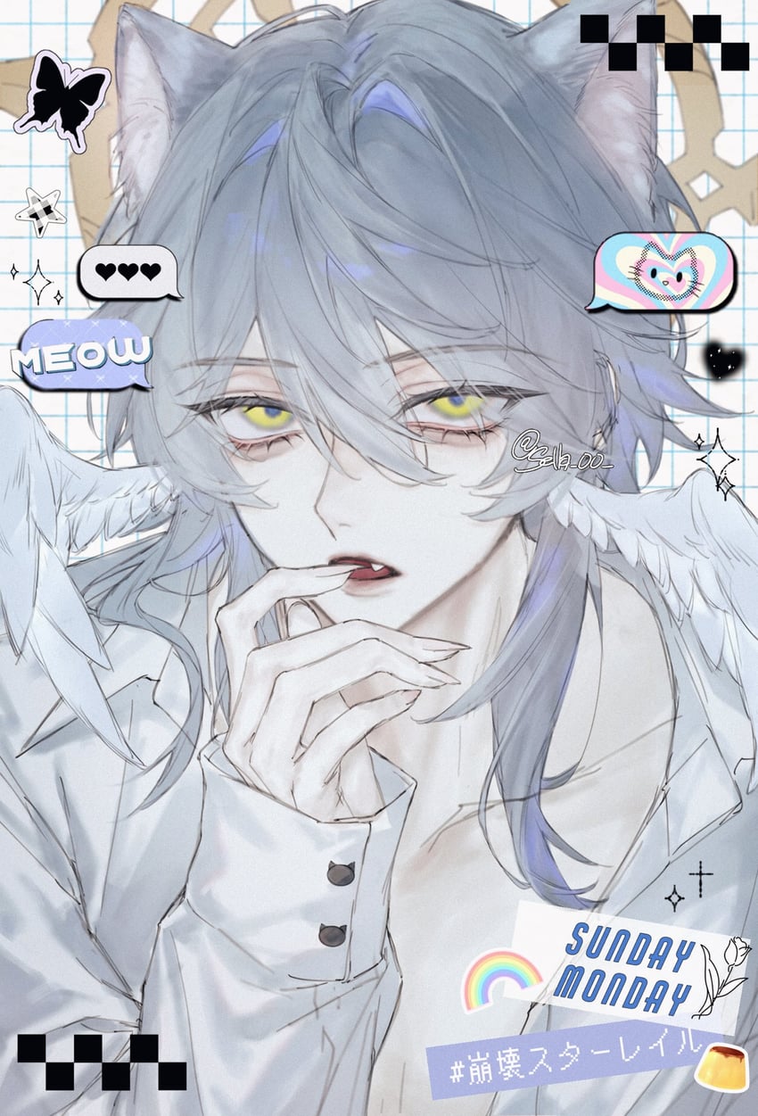 sunday (honkai and 1 more) drawn by sella_00