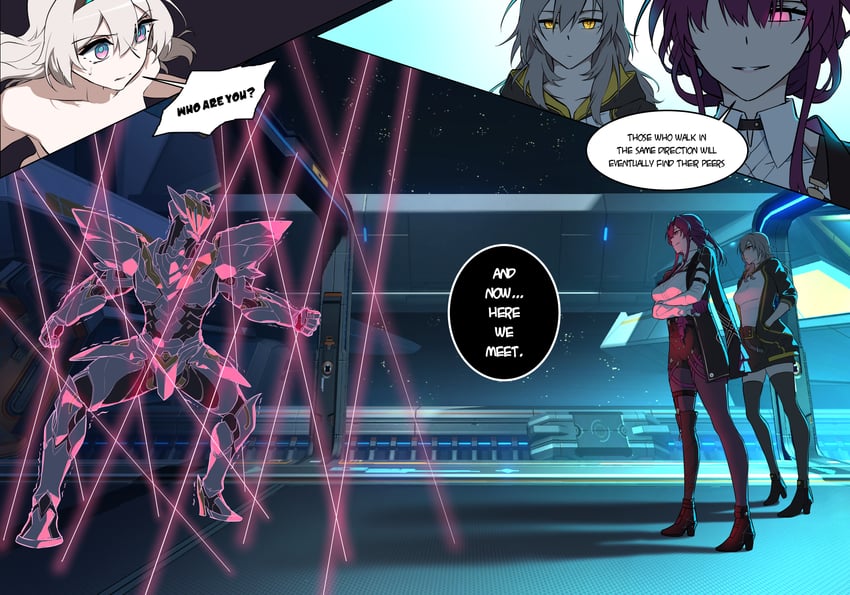 trailblazer, firefly, stelle, kafka, and sam (honkai and 1 more) drawn by huybu51