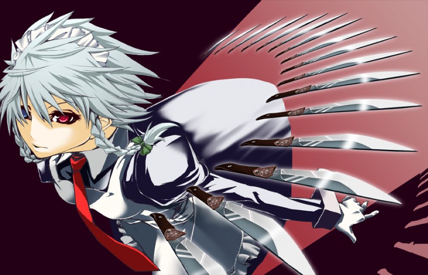 izayoi sakuya (touhou) drawn by mazuka_kei