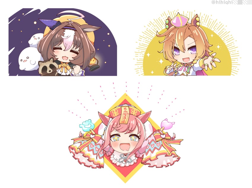 t.m. opera o, agnes digital, and meisho doto (umamusume) drawn by hihiqhi