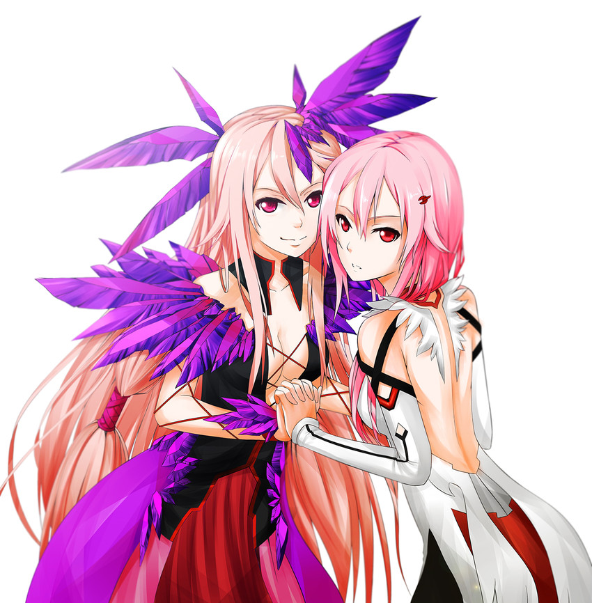yuzuriha inori and ouma mana (guilty crown) drawn by kishiro-kun