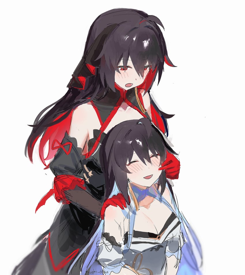 seele vollerei and seele (honkai and 1 more) drawn by misaki_d3su