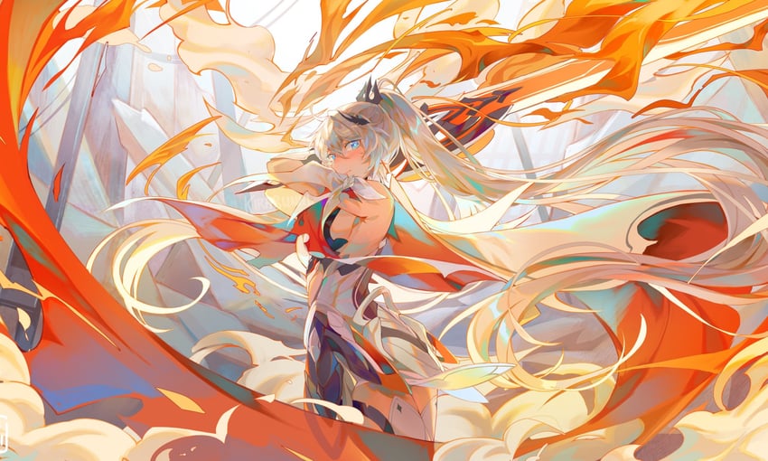 kiana kaslana (honkai and 1 more) drawn by kirabunni