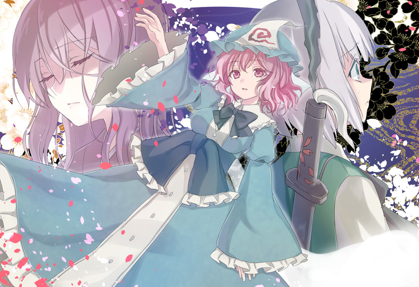 konpaku youmu and saigyouji yuyuko (touhou) drawn by asa_(coco)