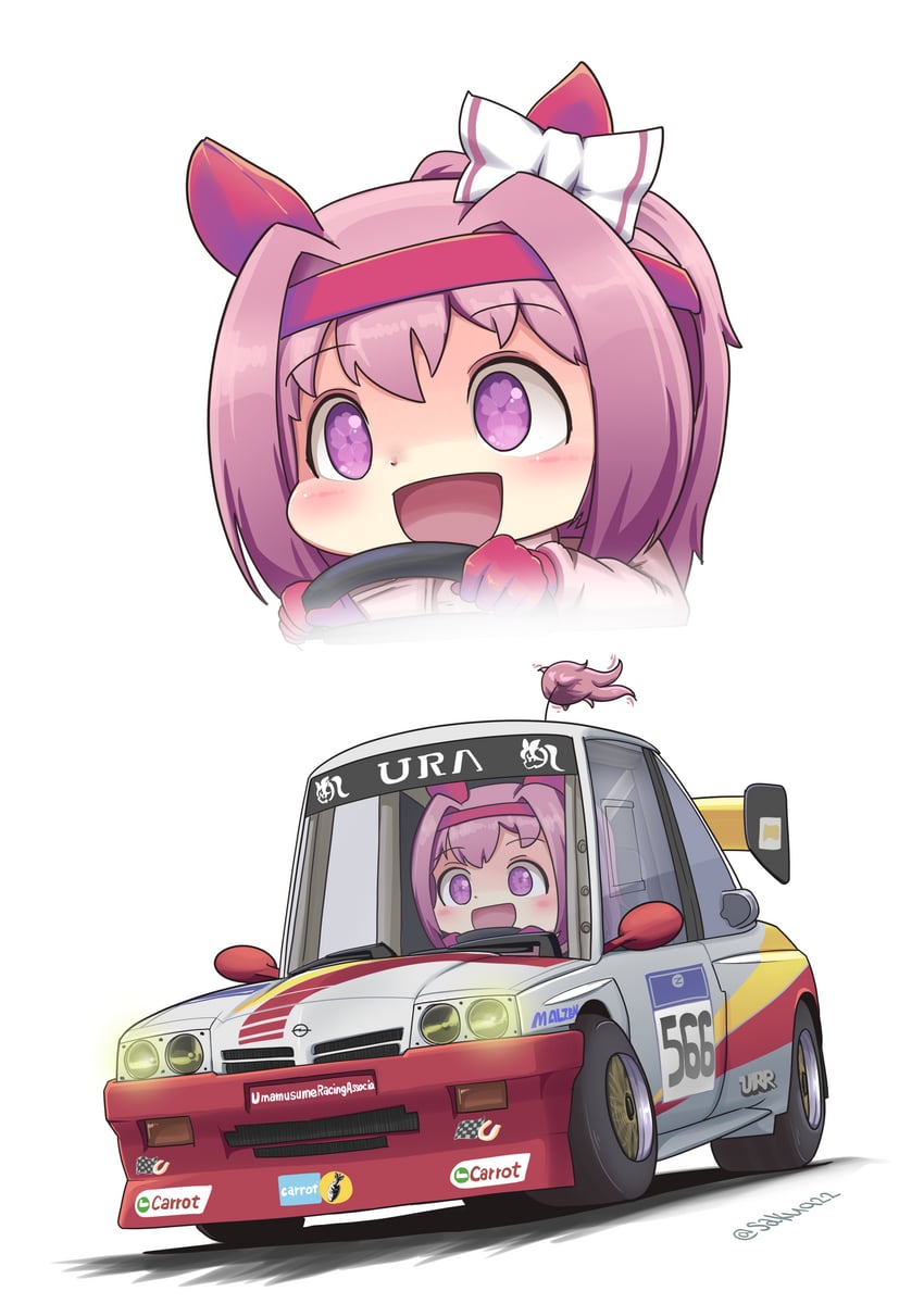 haru urara (umamusume and 1 more) drawn by sakusan_(ss-awesome)