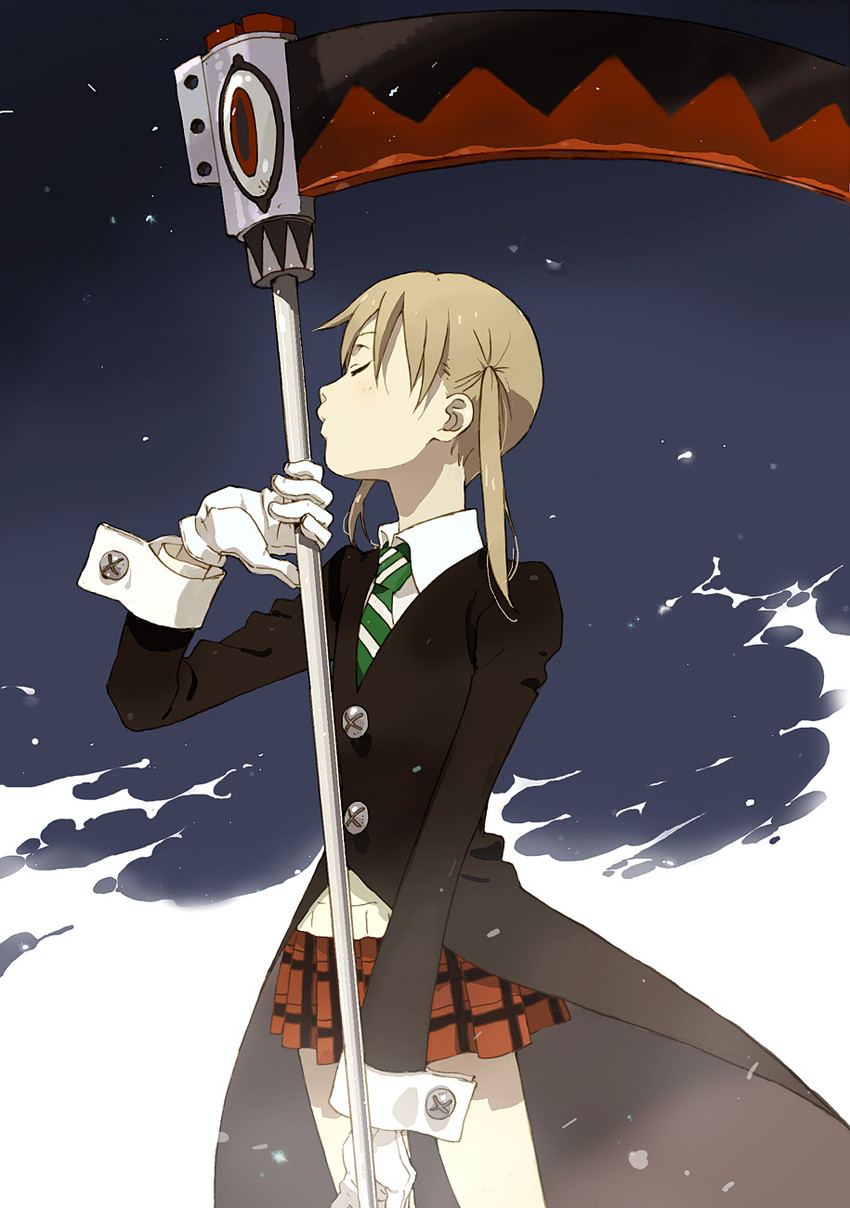 maka albarn and soul evans (soul eater) drawn by kiikanna and koyomi_(xshw2757)