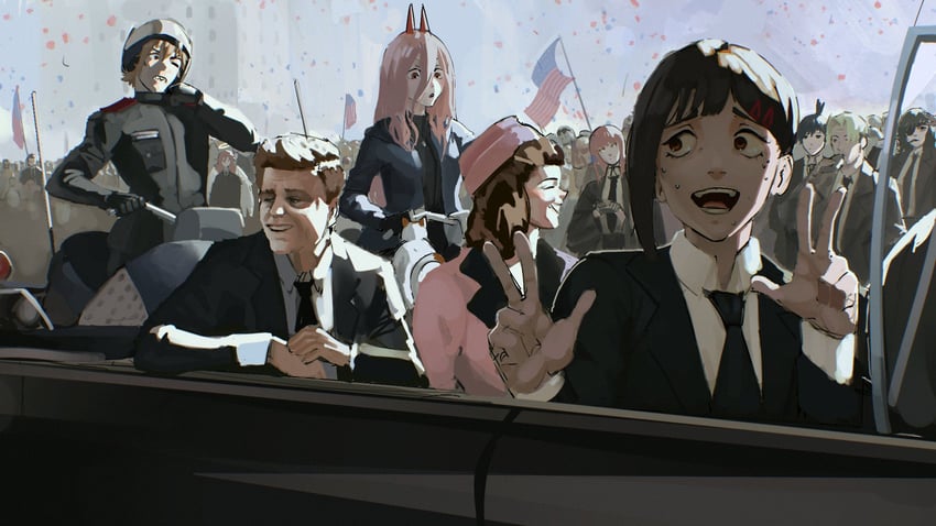 makima, power, denji, hayakawa aki, himeno, and 5 more (chainsaw man and 1 more) drawn by potassiumhere