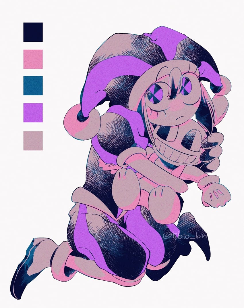 pomni and jax (the amazing digital circus) drawn by rb10_bn
