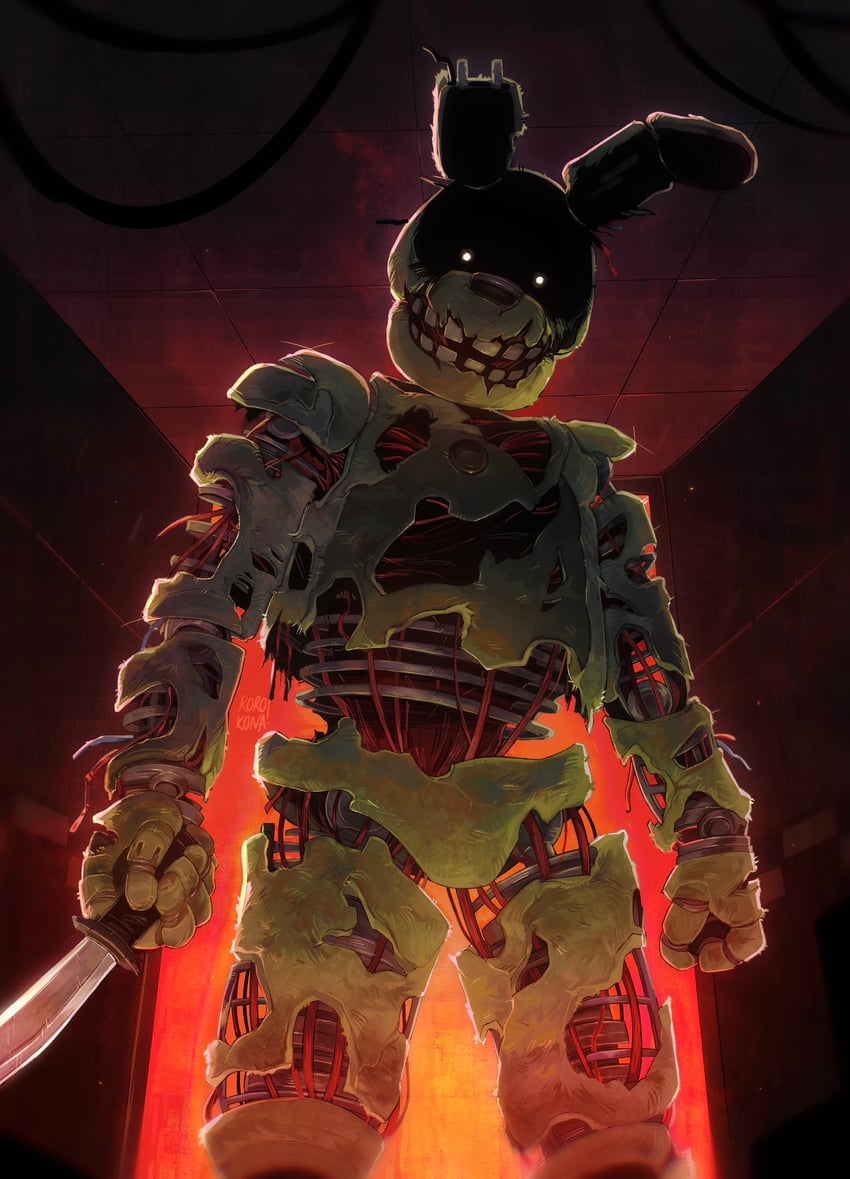 springtrap (five nights at freddy's and 2 more) drawn by rorokonaa