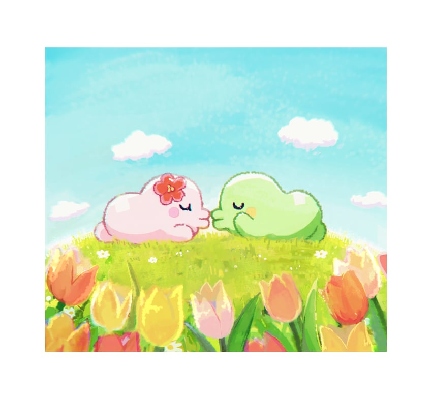 kuchipatchi and yukipatchi (tamagotchi and 1 more) drawn by 1119mna