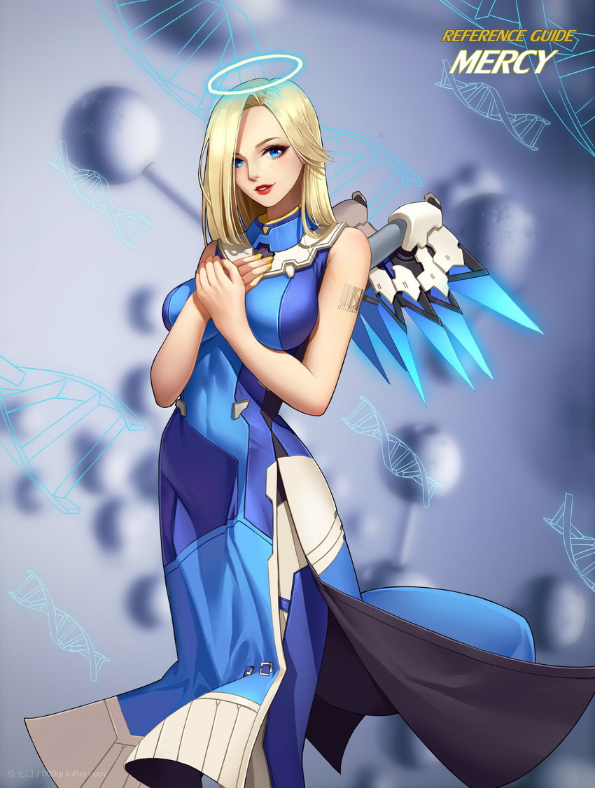 mercy and combat medic ziegler (overwatch and 1 more) drawn by qi_kou