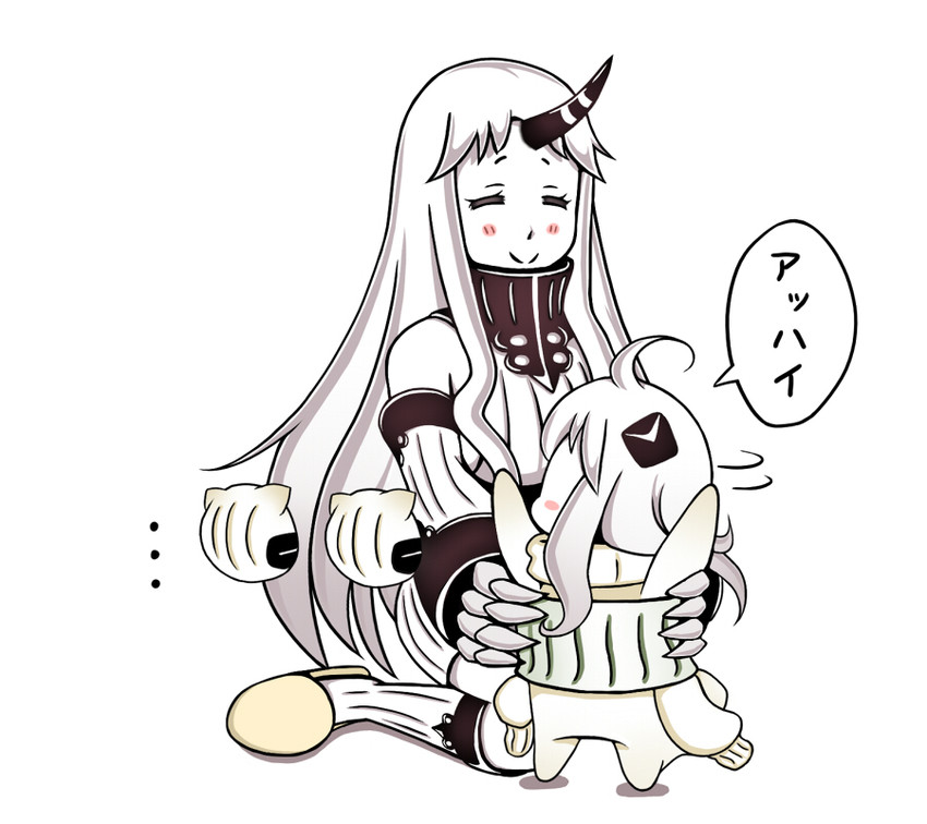 northern ocean princess and seaport princess (kantai collection) drawn by roshiakouji-chan